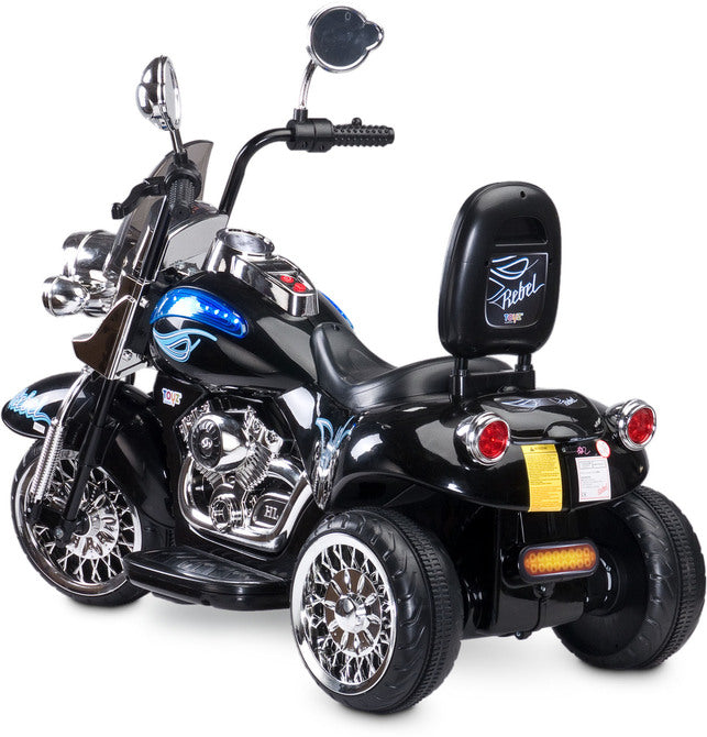 Battery-operated Ride-On Vehicle Rebel Black Caretero Toyz