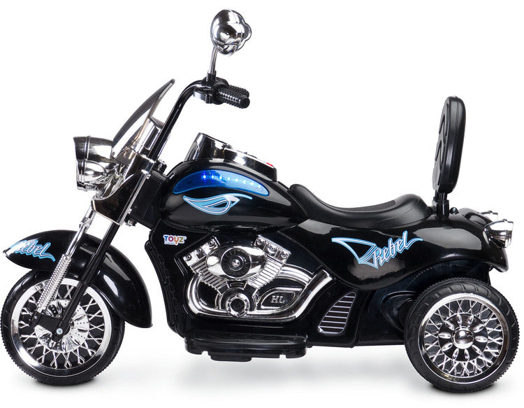 Battery-operated Ride-On Vehicle Rebel Black Caretero Toyz