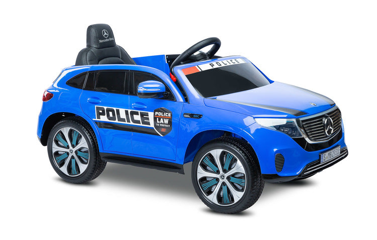 Mașină cu baterie Mercedes Benz Eqc Police Blue Caretero Toyz