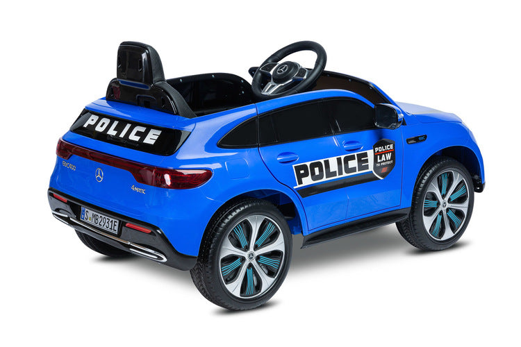 Mașină cu baterie Mercedes Benz Eqc Police Blue Caretero Toyz