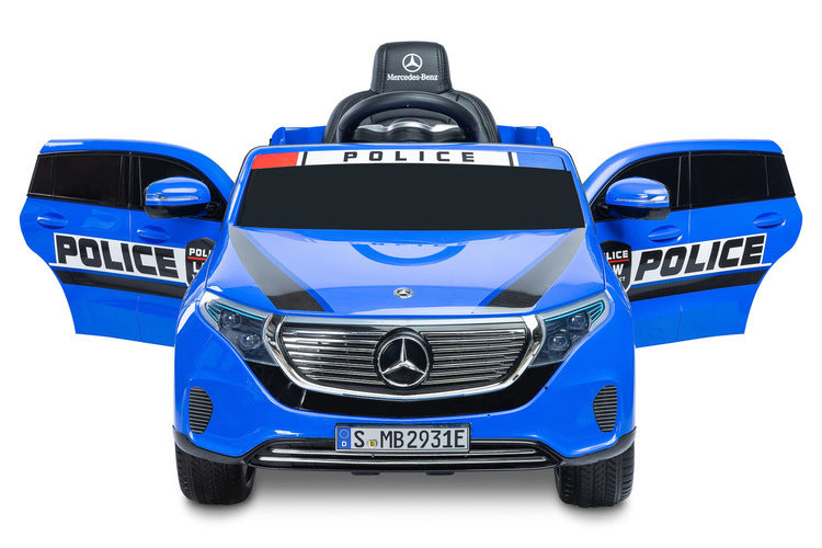 Mașină cu baterie Mercedes Benz Eqc Police Blue Caretero Toyz