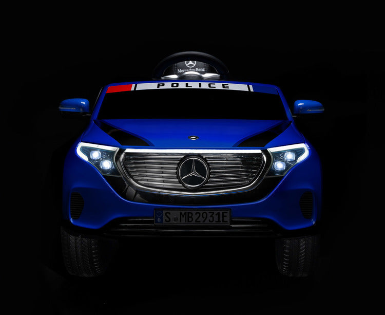Mașină cu baterie Mercedes Benz Eqc Police Blue Caretero Toyz