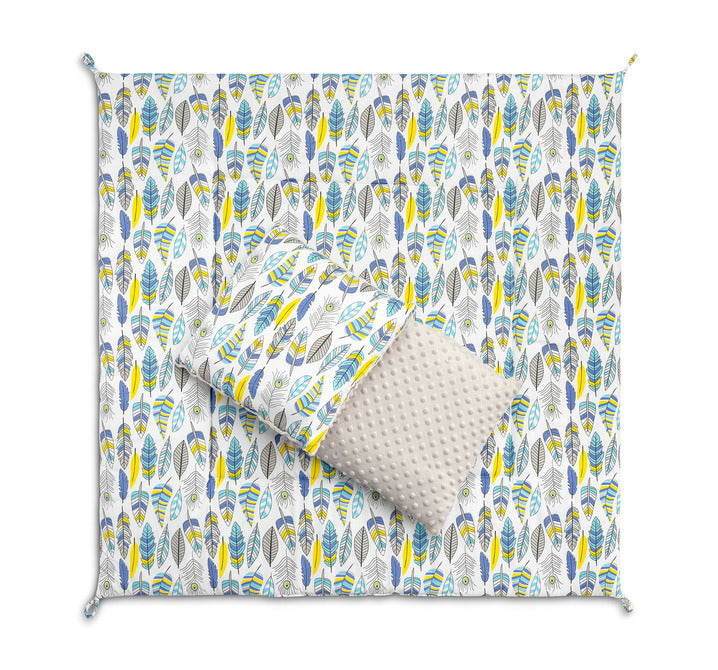 Tipi Tent With Colorful Feathers Caretero Toyz