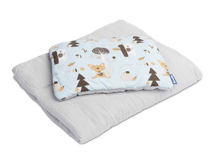 Памучен Спален Комплект Син Sensillo