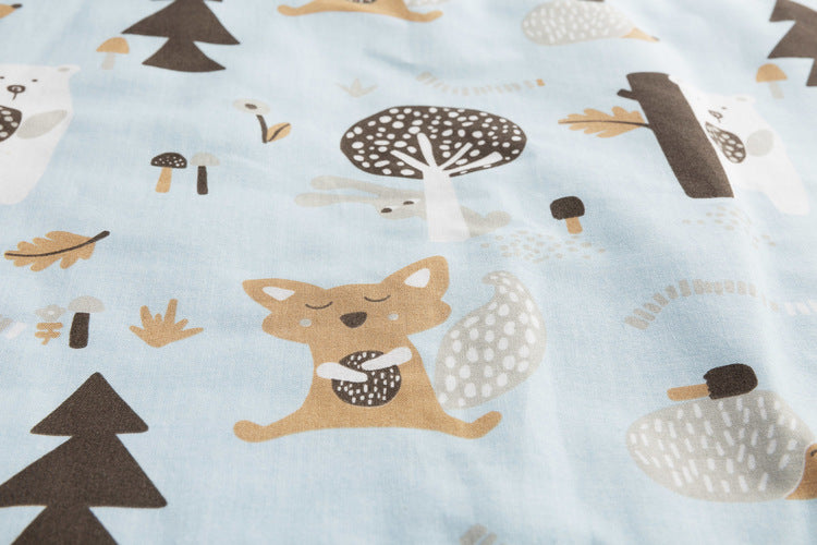 Памучен Спален Комплект Син Sensillo