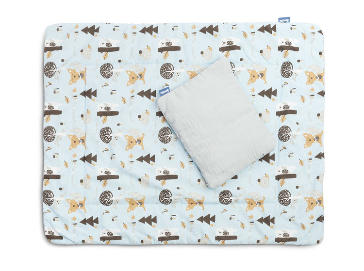 Памучен Спален Комплект Син Sensillo