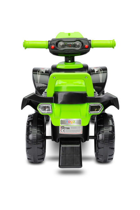 conducă o motocicletă cu patru roți Mini Raptor Green Caretero Toyz