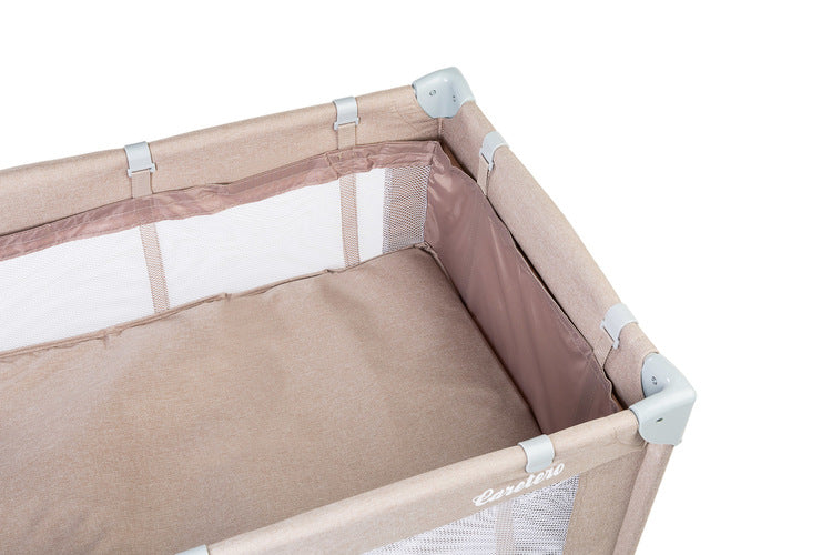 Patut de voiaj pliabil 2 niveluri Basic Beige Caretero