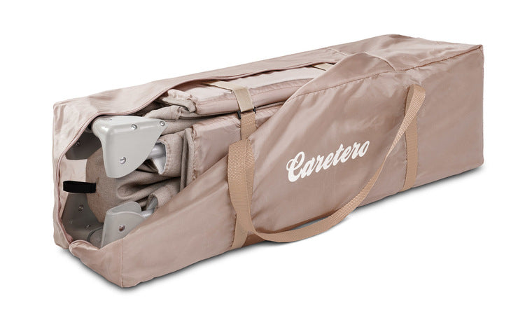 Patut de voiaj pliabil 2 niveluri Basic Beige Caretero