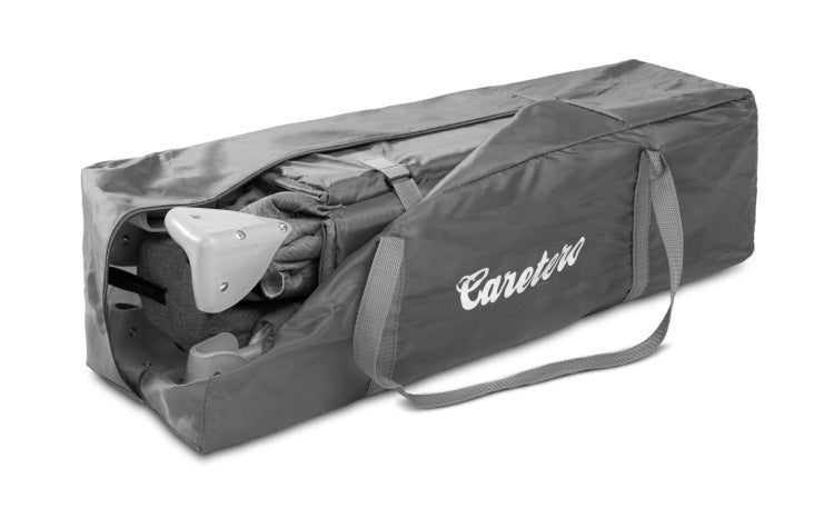 Patut de voiaj pliabil 2 niveluri Basic Gri deschis Caretero