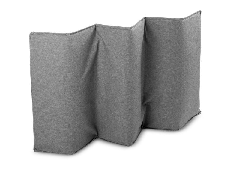 Patut de voiaj pliabil 2 niveluri Basic Gri deschis Caretero