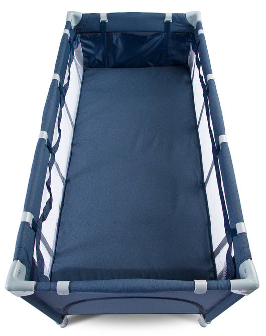 Patut de voiaj pliabil 2 nivele Basic Navy Caretero