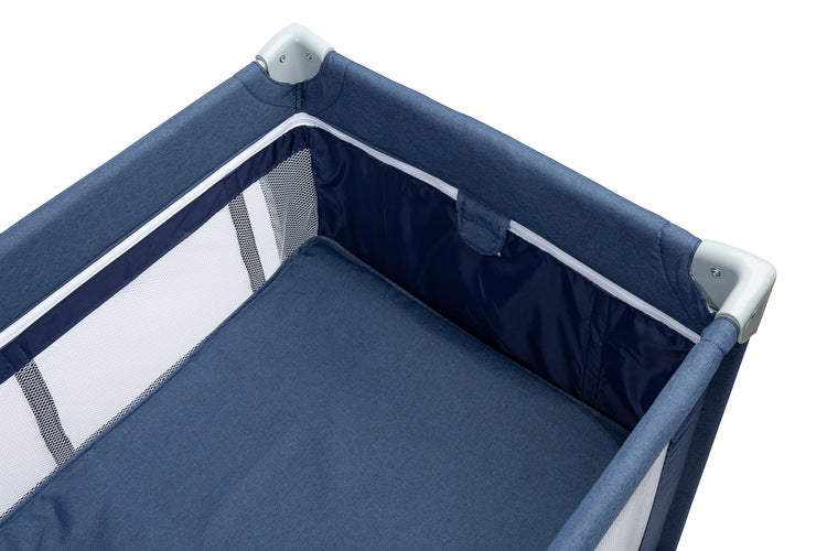 Patut de voiaj pliabil 2 nivele Basic Navy Caretero