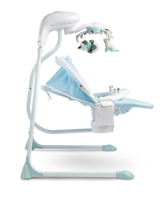 Електрическа Люлка шезлонг до 12кг Blue Caretero