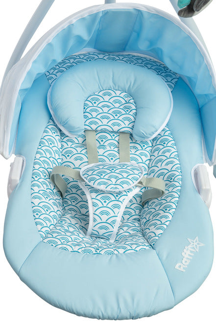 Електрическа Люлка шезлонг до 12кг Blue Caretero