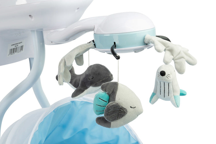 Електрическа Люлка шезлонг до 12кг Blue Caretero