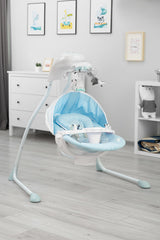 Електрическа Люлка шезлонг до 12кг Blue Caretero
