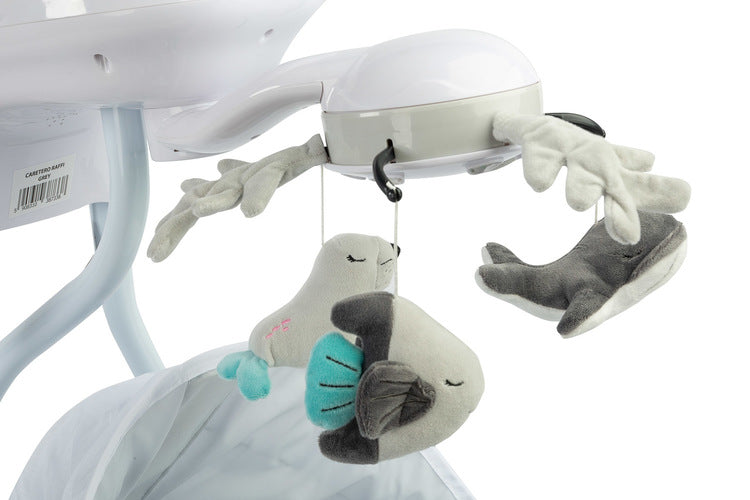 Електрическа Люлка шезлонг до 12кг Grey Caretero