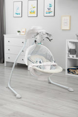 Електрическа Люлка шезлонг до 12кг Grey Caretero