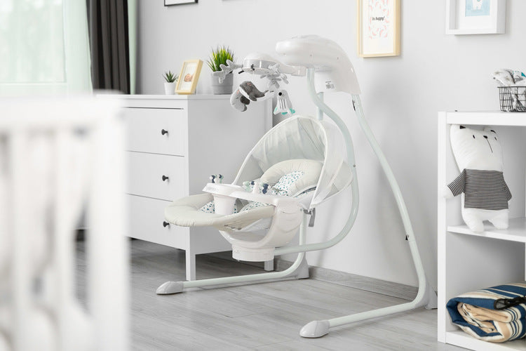 Електрическа Люлка шезлонг до 12кг Grey Caretero