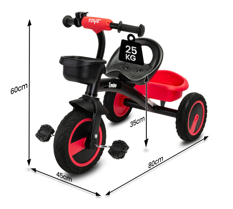 Triciclu Embo Red Caretero Toyz