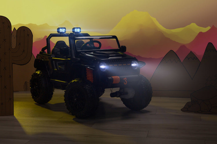 Off-Road Battery Car Ring Black Caretero Toyz 