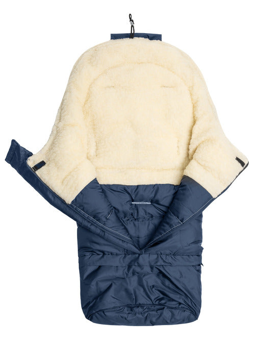 Geanta de Lână de Iarnă Combi 3în1 Albastru închis