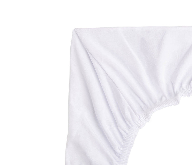 Cearșaf de pătuț Next To Me Jersey, alb, 90x40, Sensillo