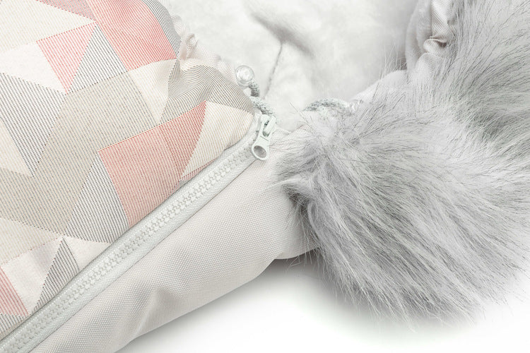 Geanta de iarna Olaf Mozaic roz