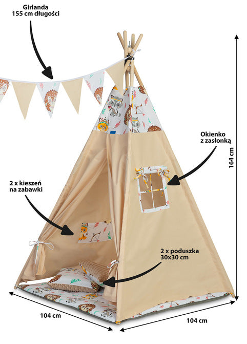 Cort Tipi Apache Beige Caretero Toyz