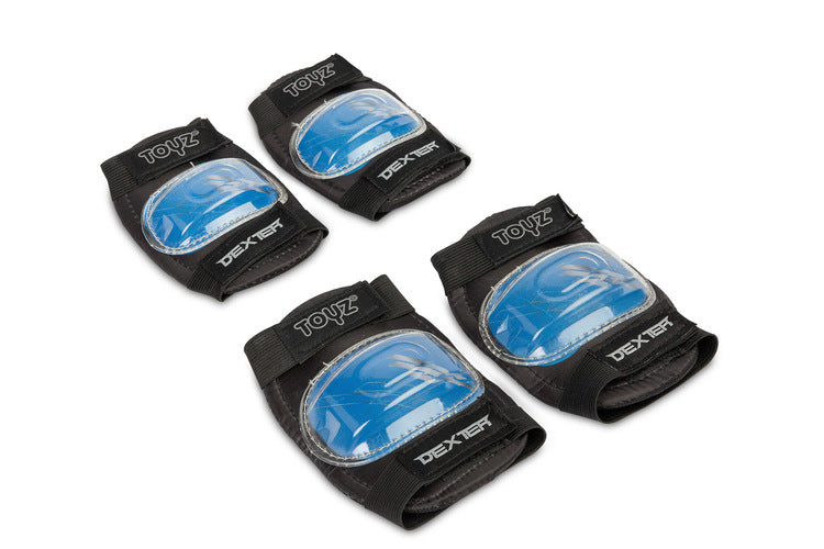 Скейтборд Dexter Blue + Каска И Протектори Caretero Toyz