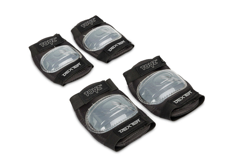 Скейтборд Dexter Grey + Каска И Протектори Caretero Toyz