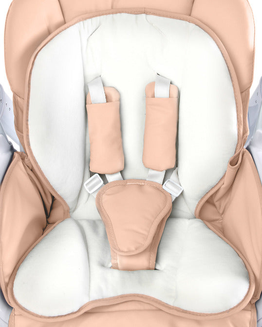 Столче За Хранене и Електрическа Люлка 2в1 Индиго Pink Caretero