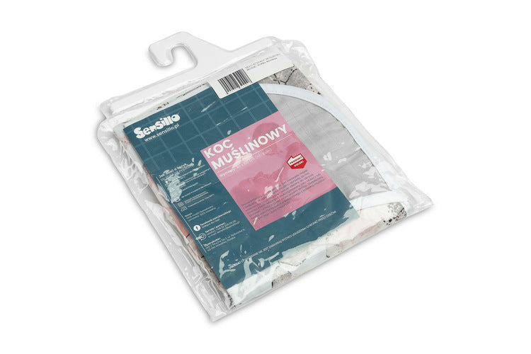 Двупластова Муселинова завивка Божур 80x100см