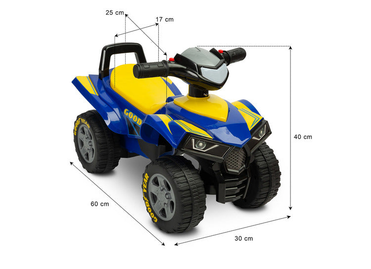 Кола Ride-Оn Quad Gооdyear Blue Caretero Toyz