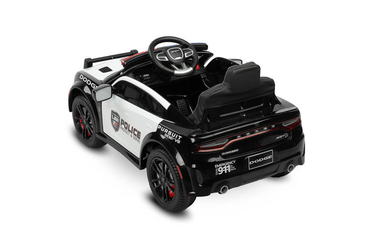 Battery-operated Car Dodge Charger Police White Caretero Toyz