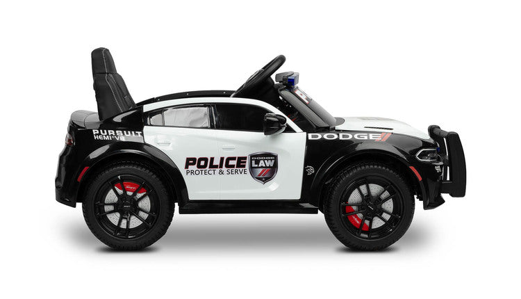 Battery-operated Car Dodge Charger Police White Caretero Toyz
