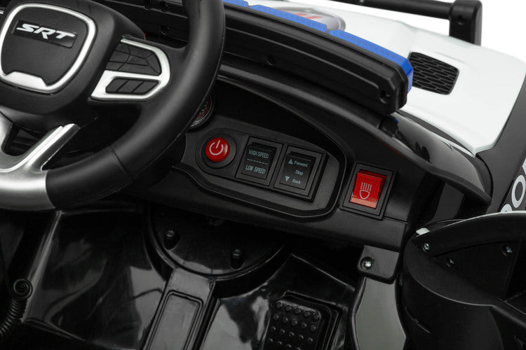 Battery-operated Car Dodge Charger Police White Caretero Toyz