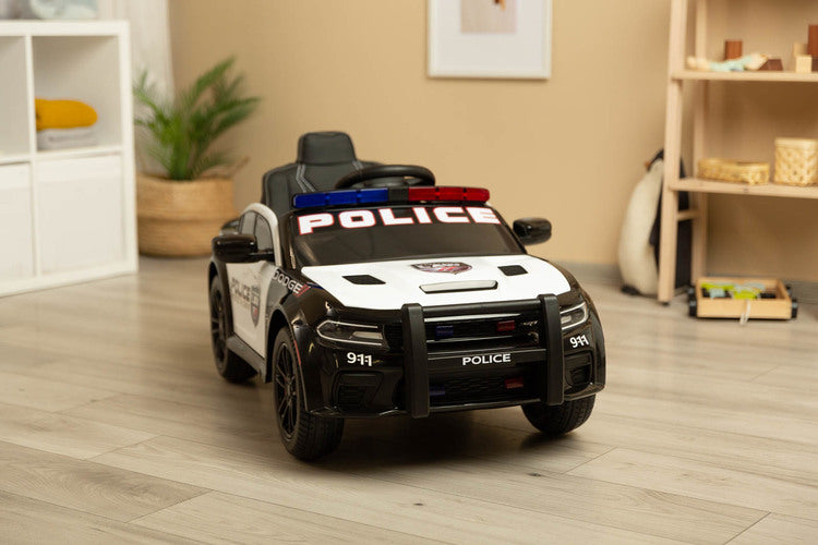 Battery-operated Car Dodge Charger Police White Caretero Toyz