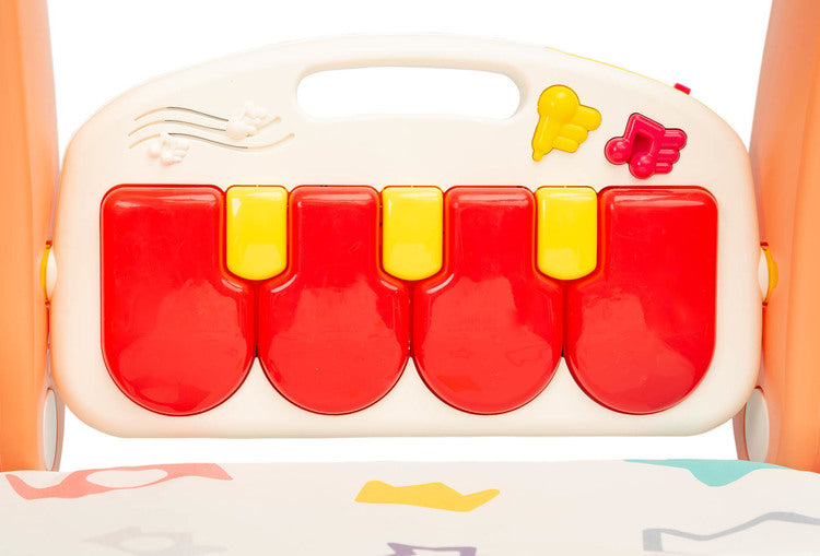 Trombător pentru copii 2 în 1 cu suport muzical roz Caretero Toyz