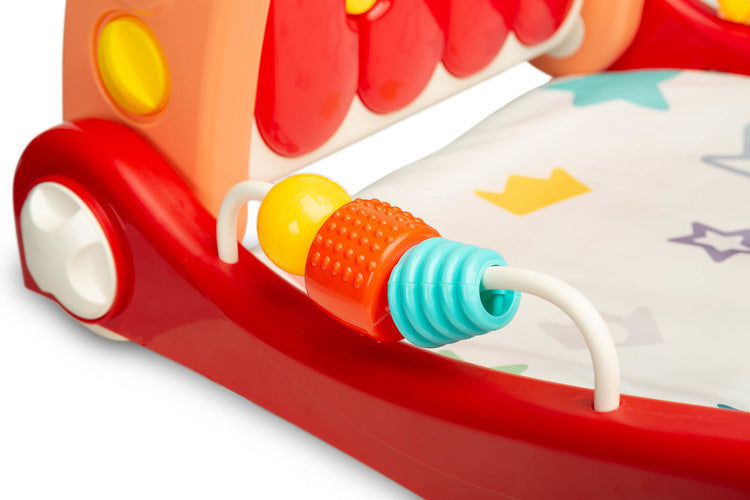 Trombător pentru copii 2 în 1 cu suport muzical roz Caretero Toyz