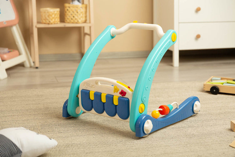 2В1 Проходилка С Музикална Подложка Синя Caretero Toyz