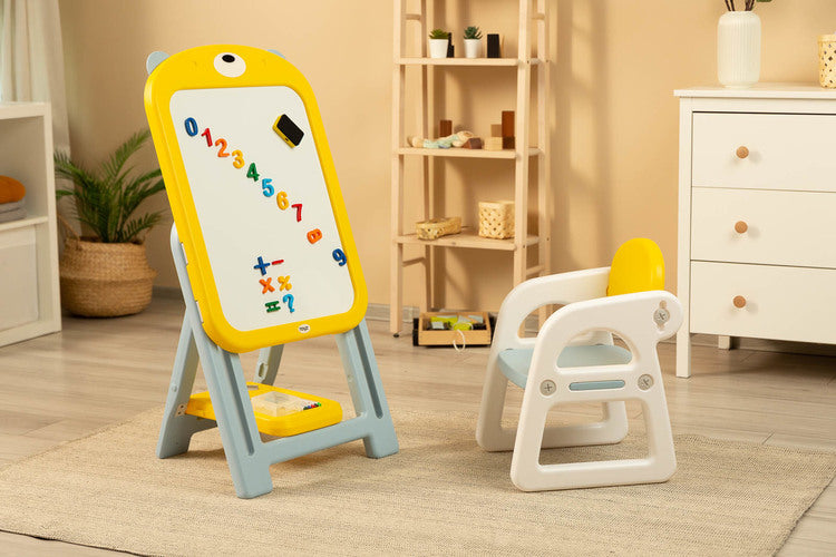 Planșă educațională de desen cu scaun Ted Yellow Caretero Toyz
