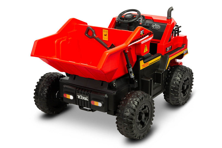 Battery-operated Dump Truck Red Caretero Toyz