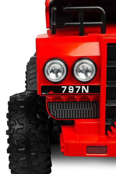 Battery-operated Dump Truck Red Caretero Toyz