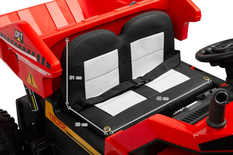 Battery-operated Dump Truck Red Caretero Toyz