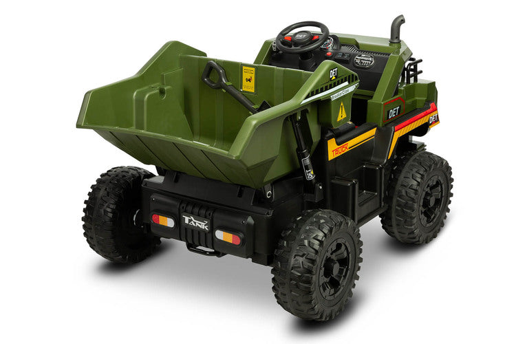 Battery-operated Dump Truck Green Caretero Toyz