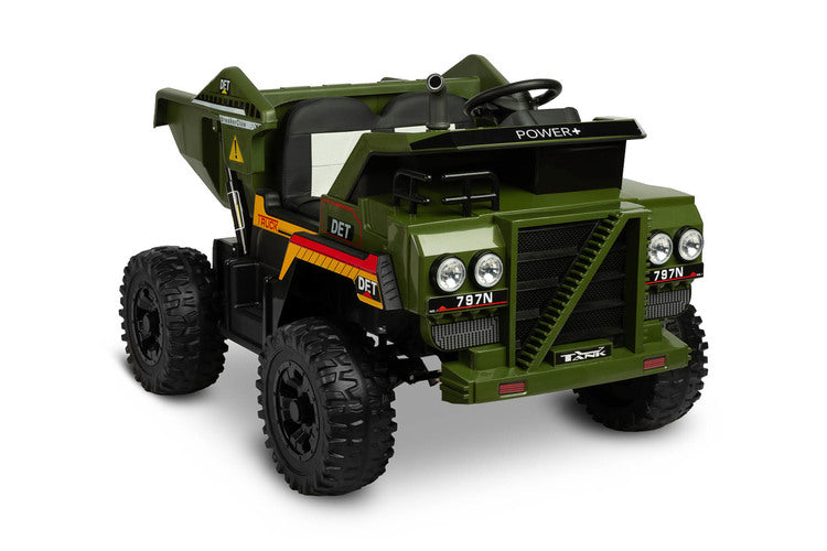 Battery-operated Dump Truck Green Caretero Toyz