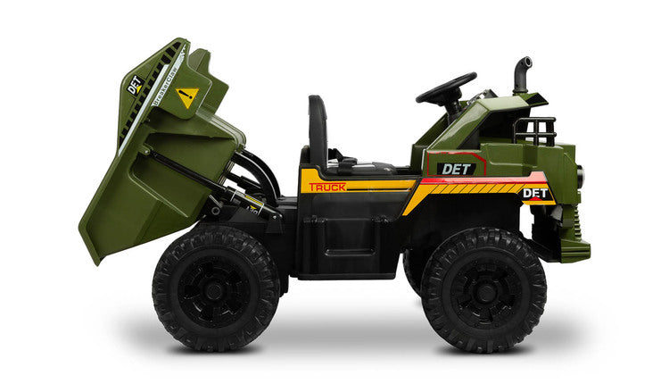 Battery-operated Dump Truck Green Caretero Toyz