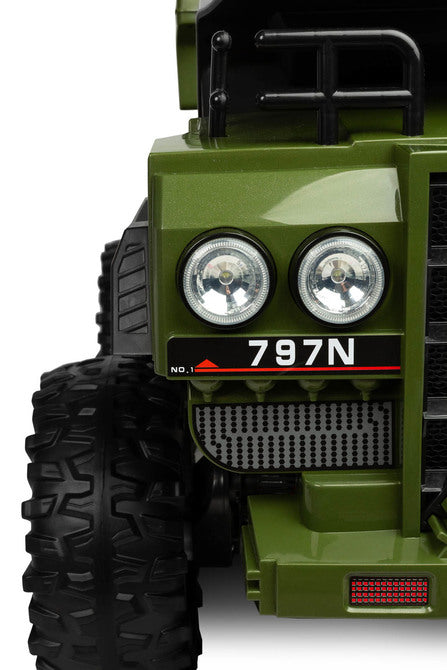 Battery-operated Dump Truck Green Caretero Toyz